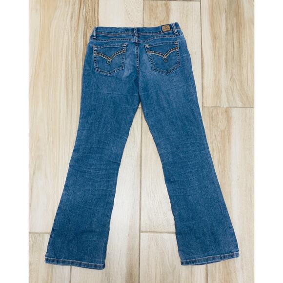 JORDACHE Blue Jeans Woman's Size 12 Classic Boot Cut Cotton Blend Medium Wash - Picture 2 of 8